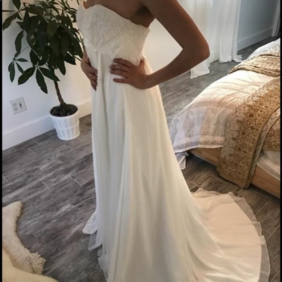 Wedding dress strapless princess cut - Picture 4 of 7